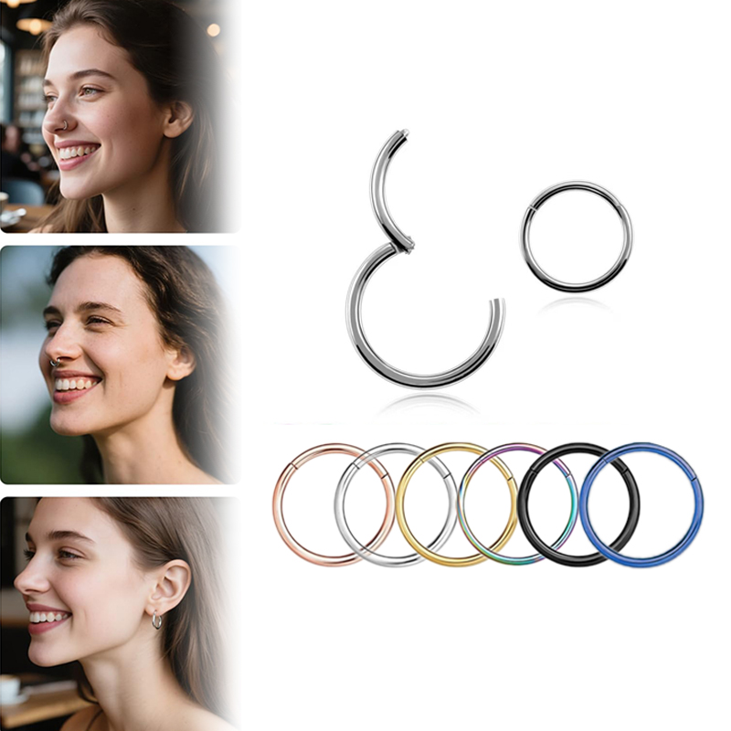 Body Jewelry And Earrings - حلقات أنف وفواصل أنفية من الفولاذ