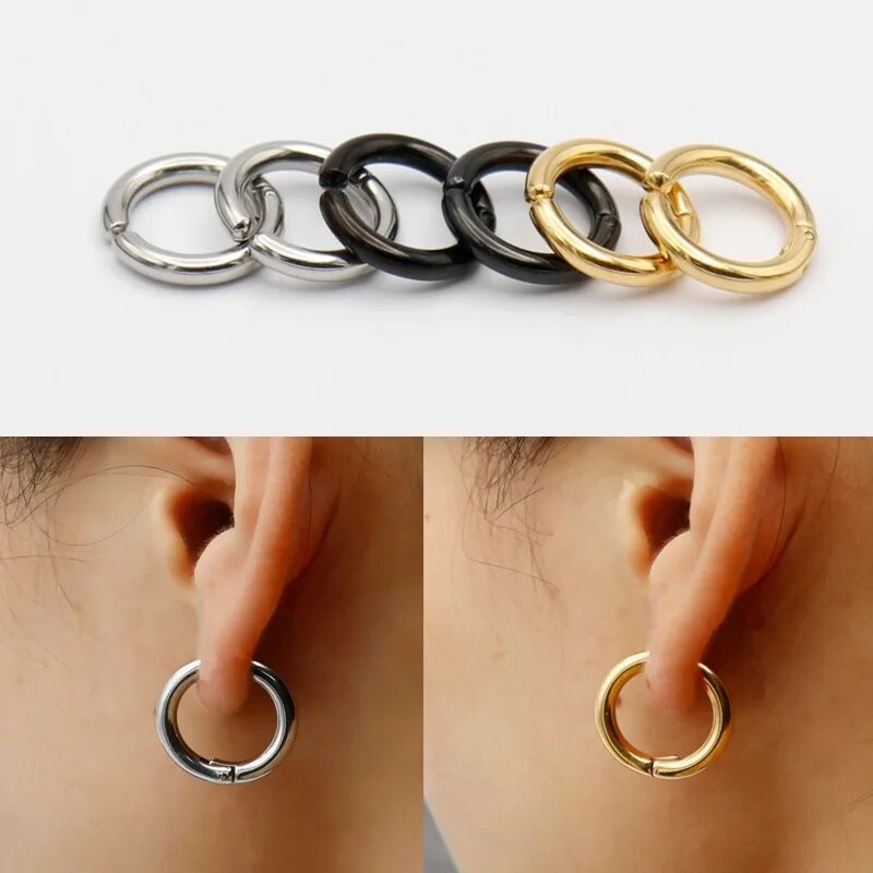 Body Jewelry Cartilage Earrings - وهمية Huggie هوب أقراط للرجال والنساء