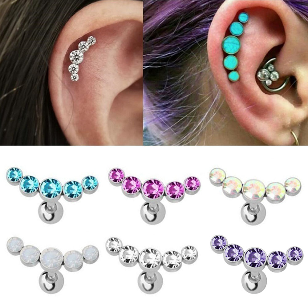Body Jewelry Ear Piercing - قطعة واحدة من أقراط الأذن المصنوعة