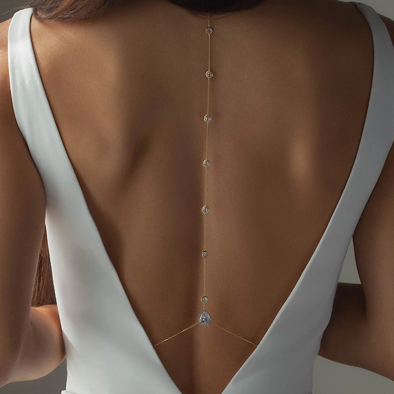 Body Jewelry For Backless Dress - جديد ستار عودة سلسلة مجوهرات للجسم
