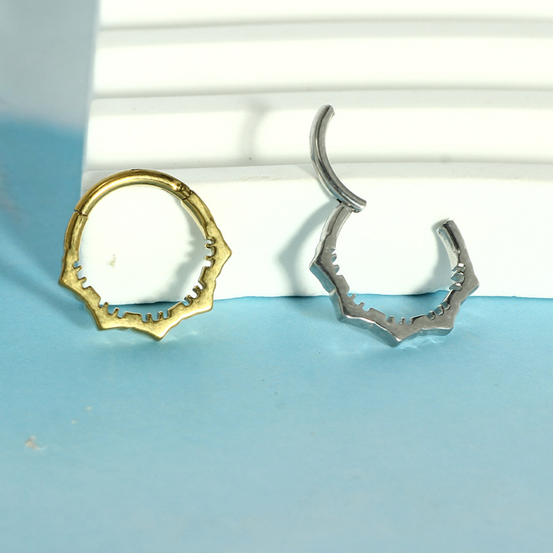الأنف هوب أقراط معدنية الأنف ا - مراجعة Body Jewelry Cartilage Earrings وسعره