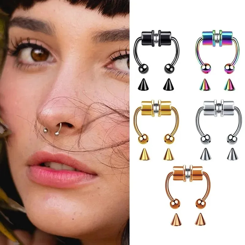 1/2/3 قطع من حلقات الأنف المغن - مراجعة Body Jewelry And Piercing وسعره