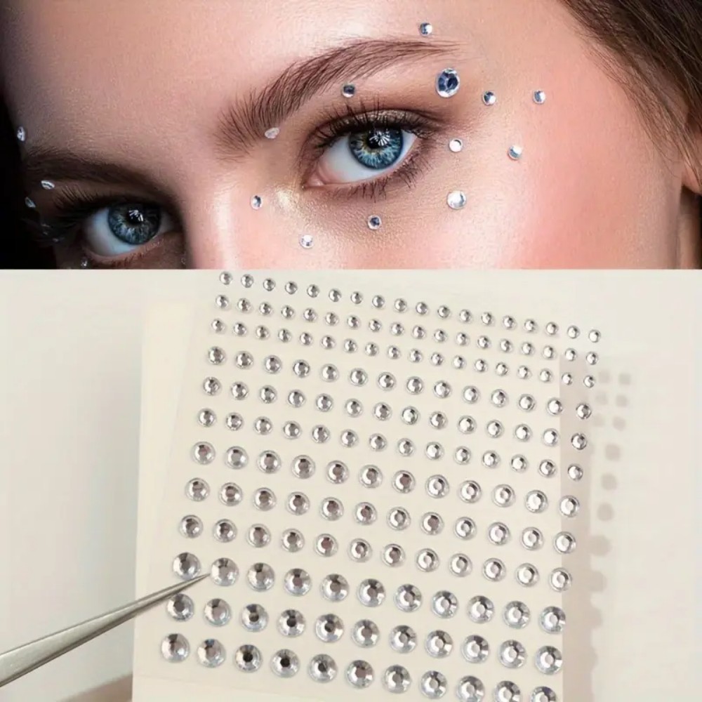 165 قطعة من ملصقات حجر الراين  - مراجعة Body Jewelry And Piercing وسعره