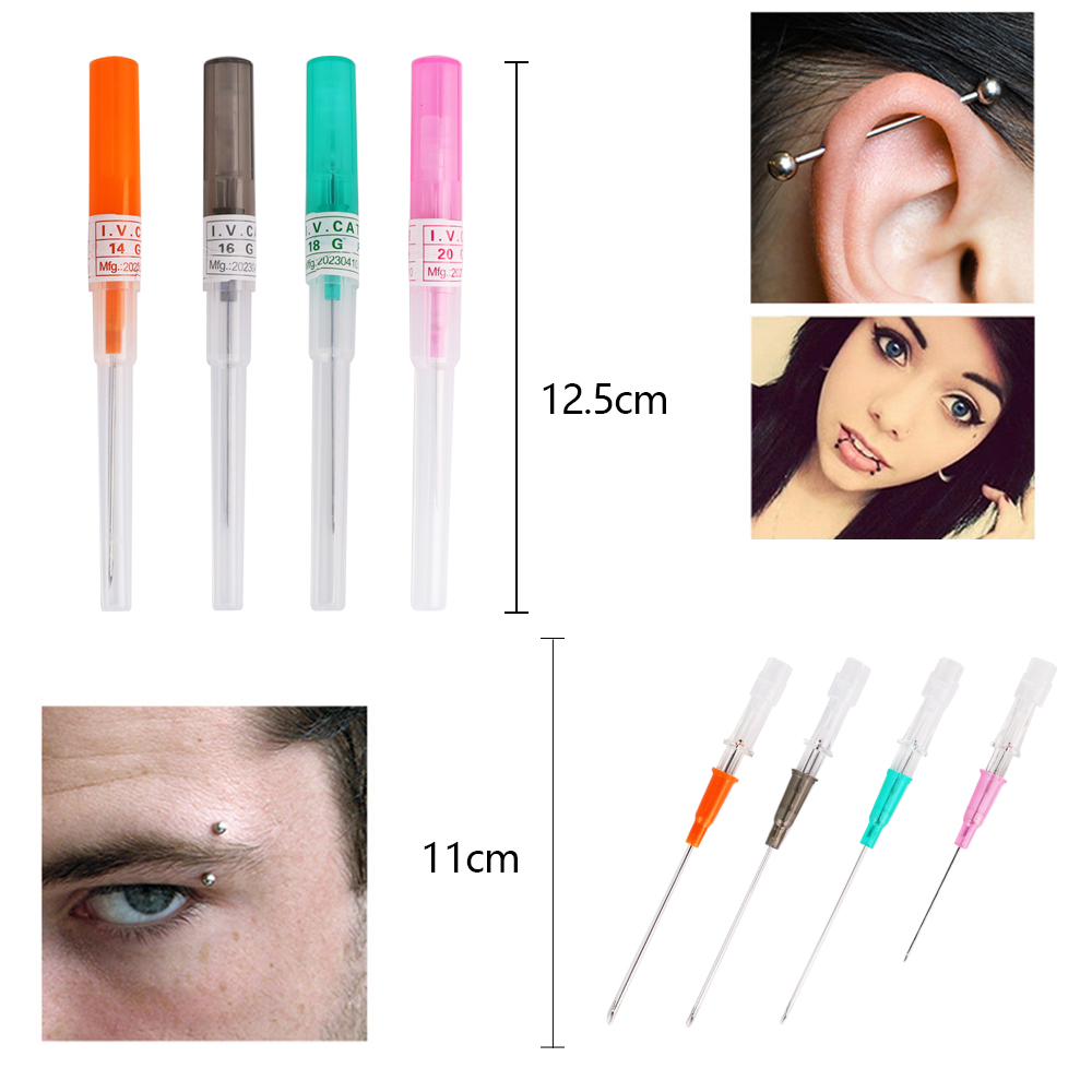 إبر ثقب معقمة للاستخدام مرة وا - مراجعة Body Jewelry Ear Piercing وسعره