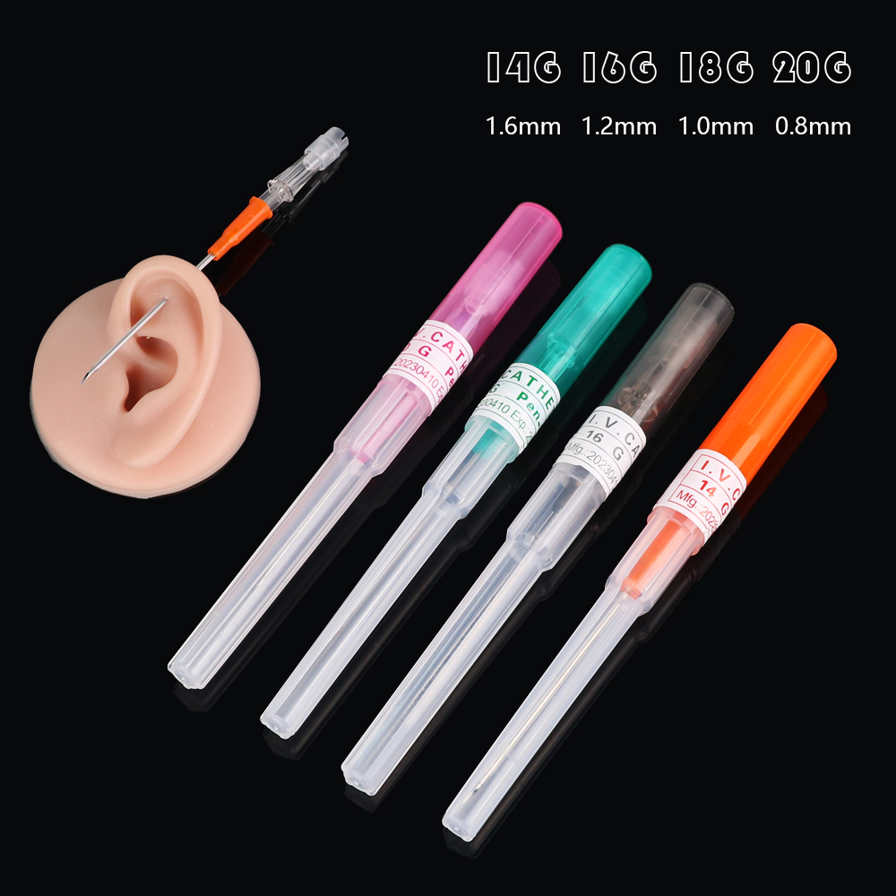إبر ثقب معقمة للاستخدام مرة وا - مراجعة Body Jewelry Ear Piercing وسعره