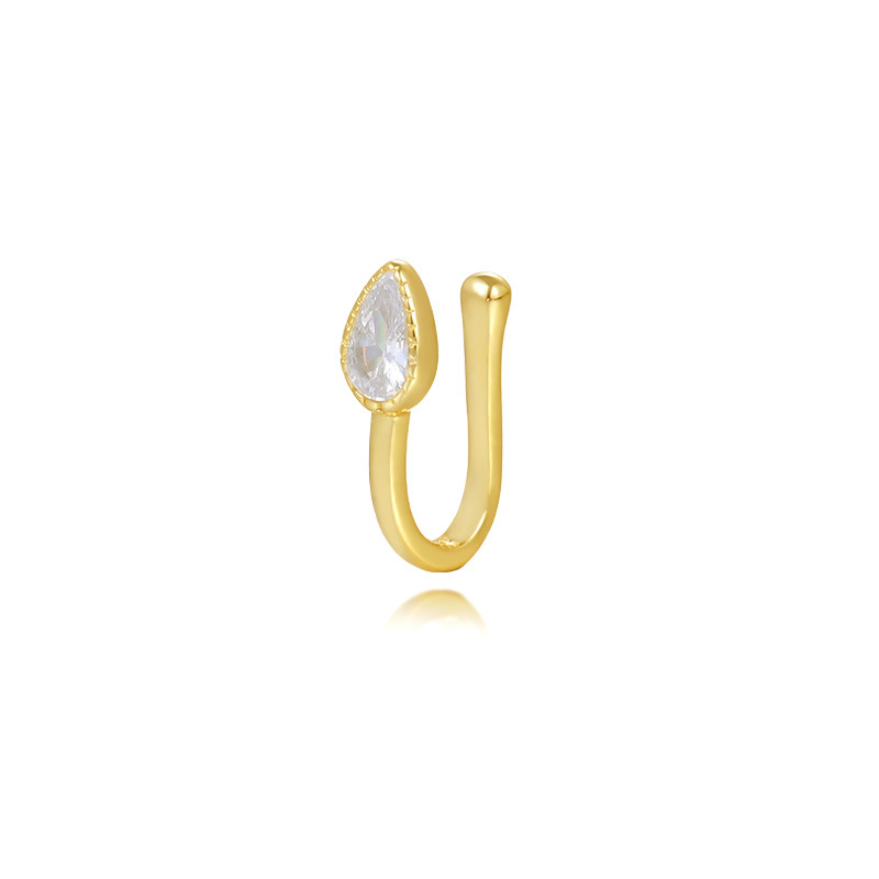 1 قطعة 925 فضة القمر/تاج زركون - مراجعة Body Jewelry Ear Piercing وسعره