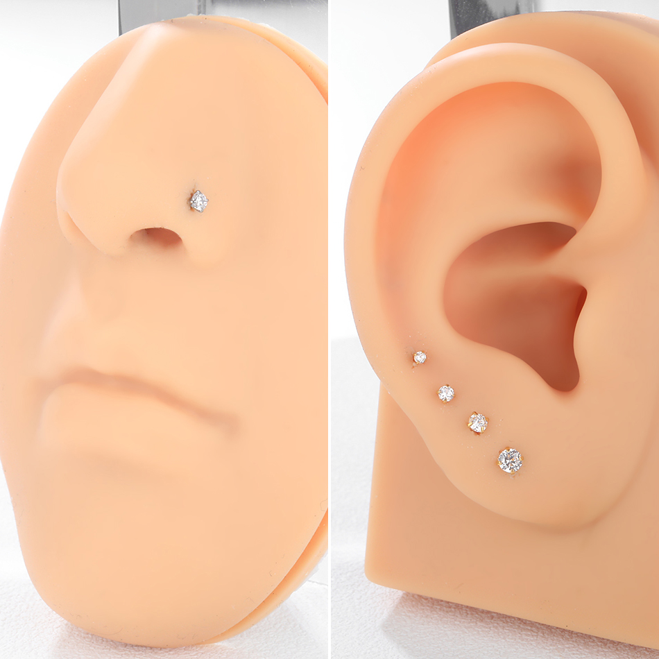 ترصيع الأنف من التيتانيوم G23  - مراجعة Body Jewelry Tunnels وسعره