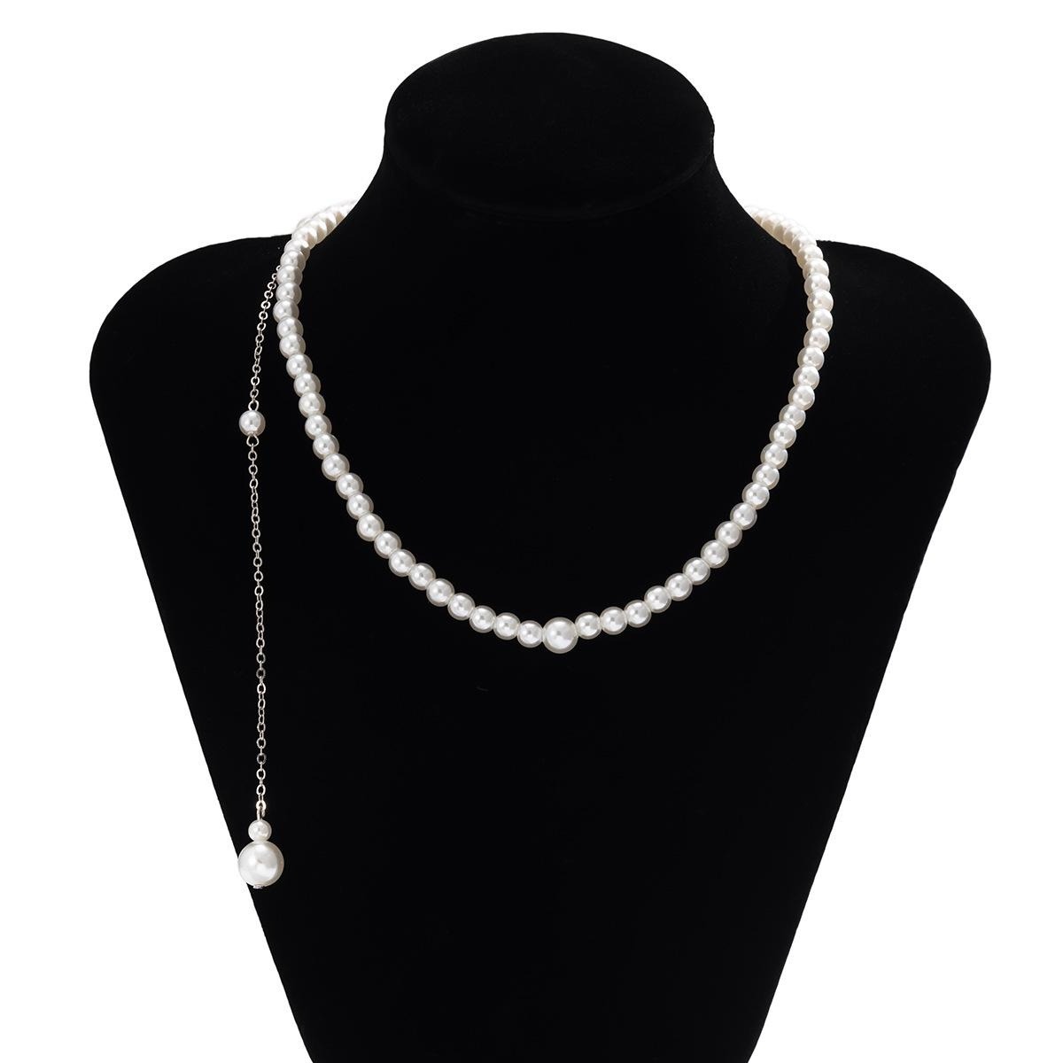 قلادة طويلة من اللؤلؤ الصناعي  - مراجعة Body Jewelry For Backless Dress وسعره