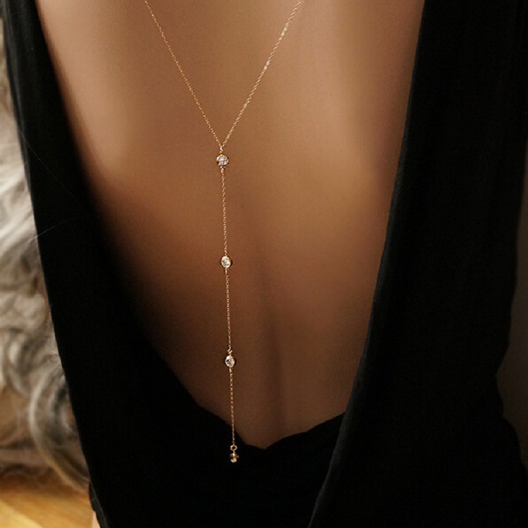 جديد حجر الراين مثير المرأة عو - مراجعة Body Jewelry Chain وسعره