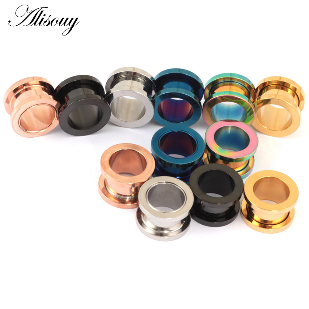 1 قطعة 2 مللي متر-25 مللي متر  - مراجعة Body Jewelry Ear Gauges وسعره