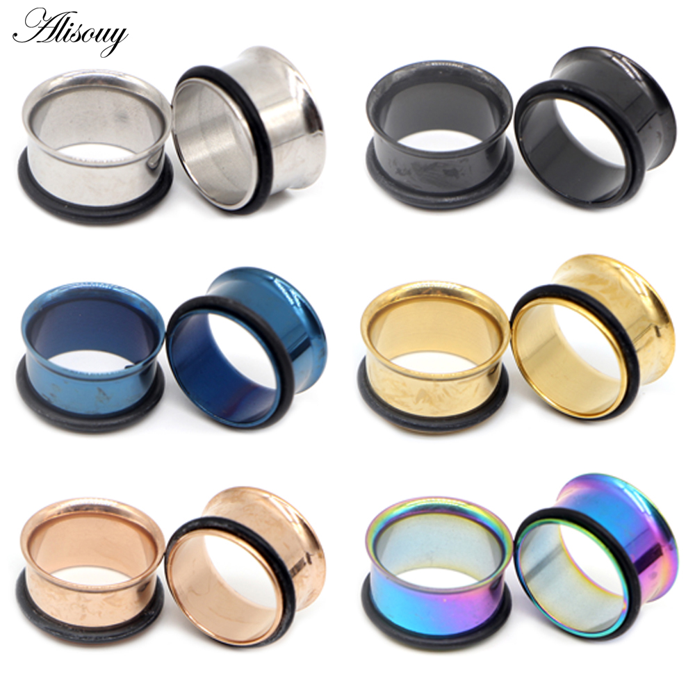1 قطعة 2 مللي متر-25 مللي متر  - مراجعة Body Jewelry Ear Gauges وسعره