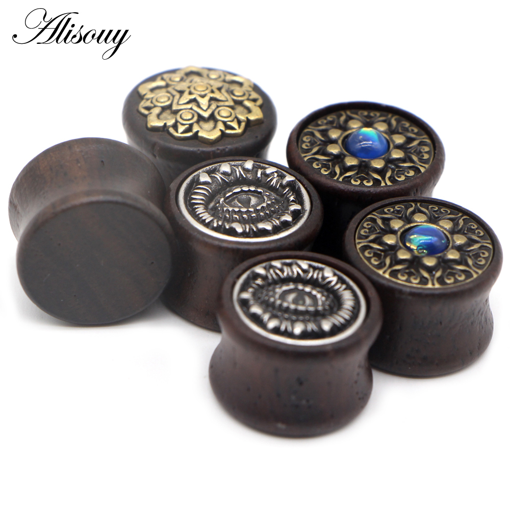 Alisouy 2 قطعة سدادات الأذن ال - مراجعة Body Jewelry Ear Gauges وسعره