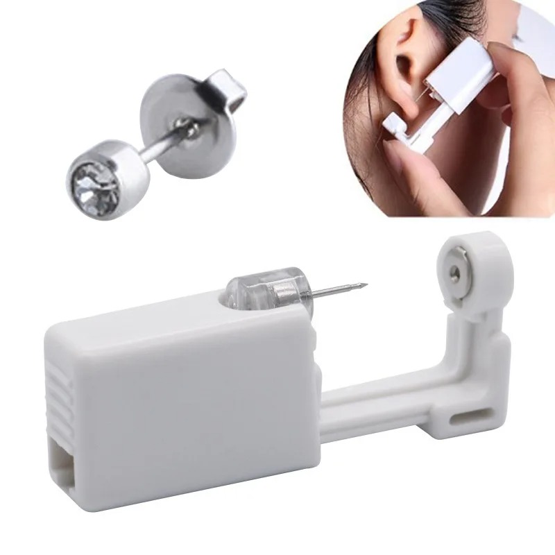 طقم مسدس ثقب الأذن المعقمة للا - مراجعة Body Jewelry Cartilage Earrings وسعره