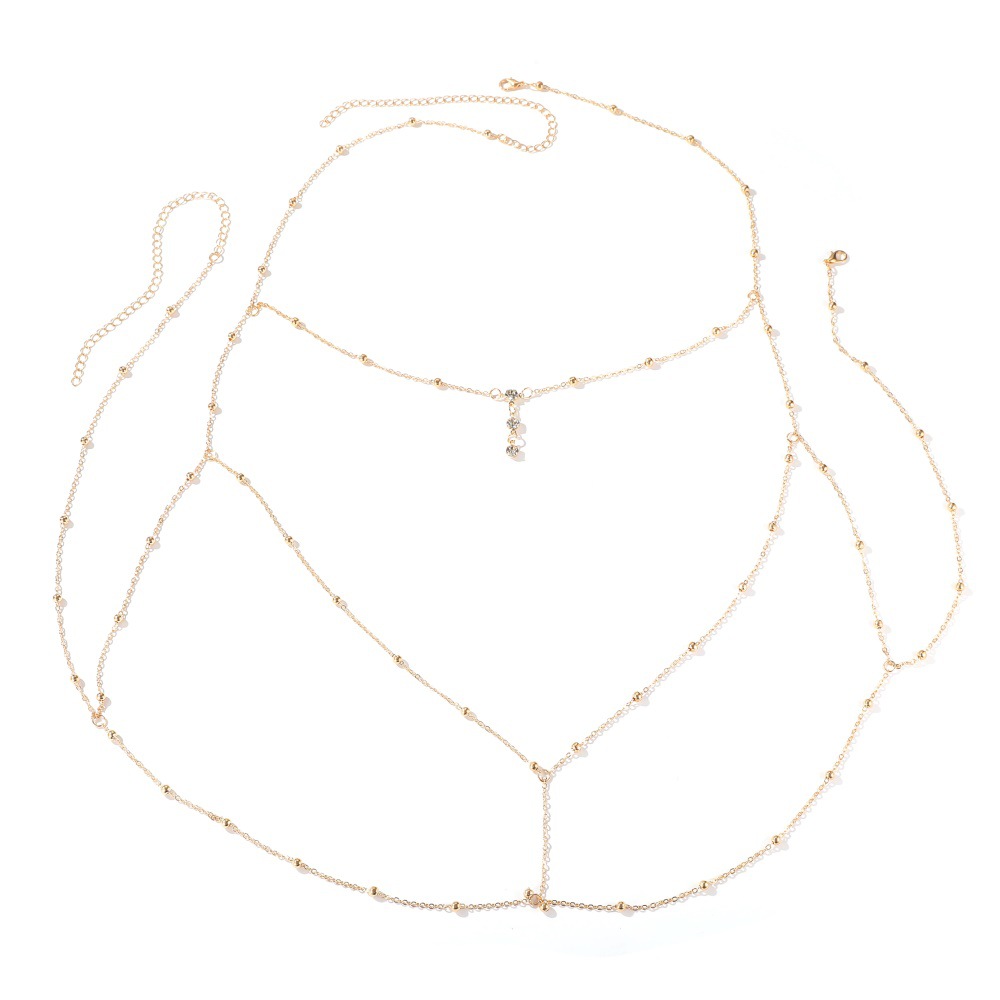 مثير كريستال الصدر سلسلة تسخير - مراجعة Body Jewelry Necklace وسعره