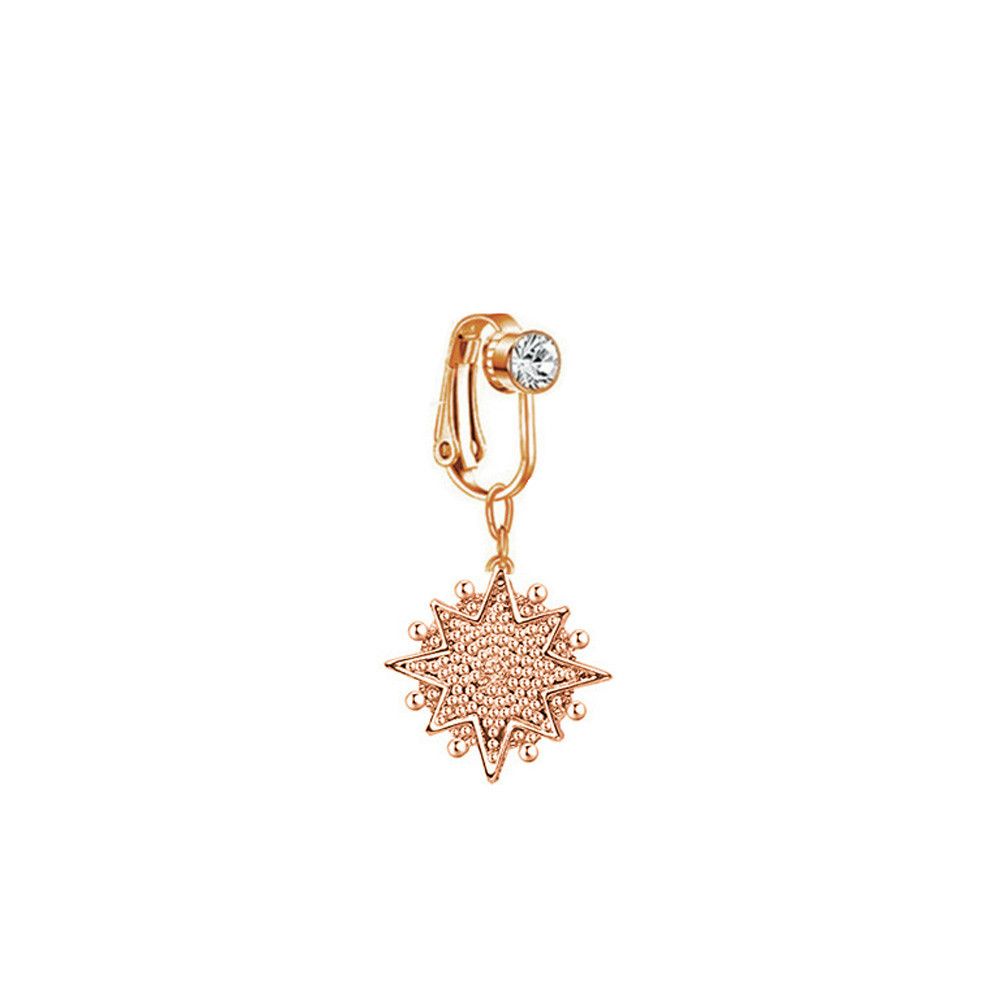مشبك أذن على شكل حلقة سرة البط - مراجعة Body Jewelry Cartilage Earrings وسعره