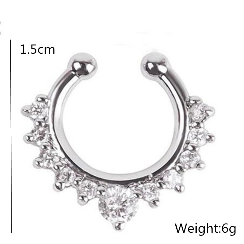 حلقات الأنف المزيفة على شكل حر - مراجعة Body Jewelry Ear Piercing وسعره