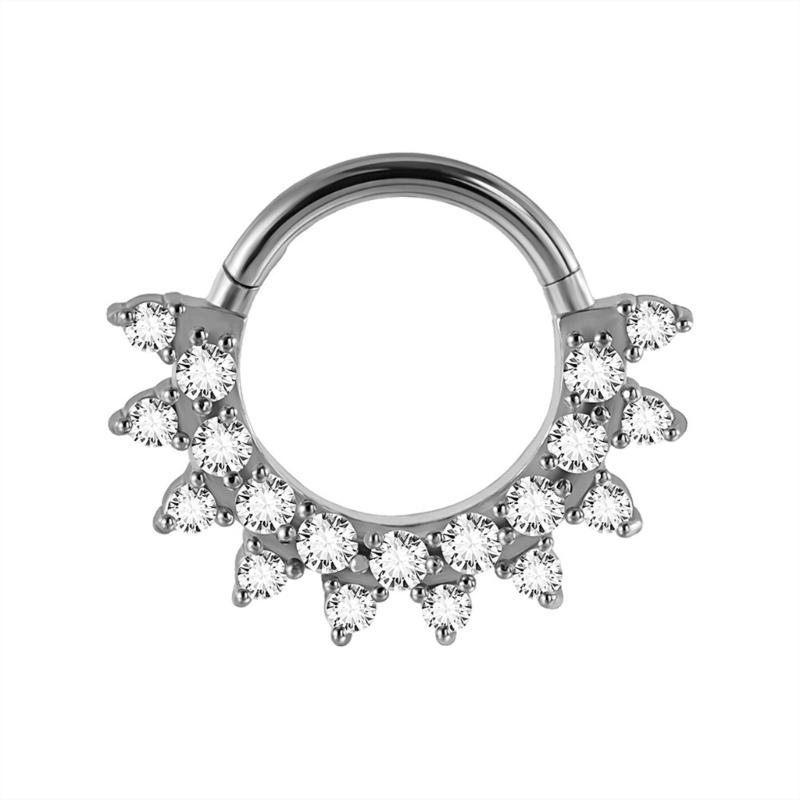 31BB كريستال الأنف الأذن الغضر - مراجعة Body Jewelry Cartilage Earrings وسعره