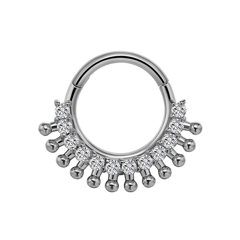 31BB كريستال الأنف الأذن الغضر - مراجعة Body Jewelry Cartilage Earrings وسعره
