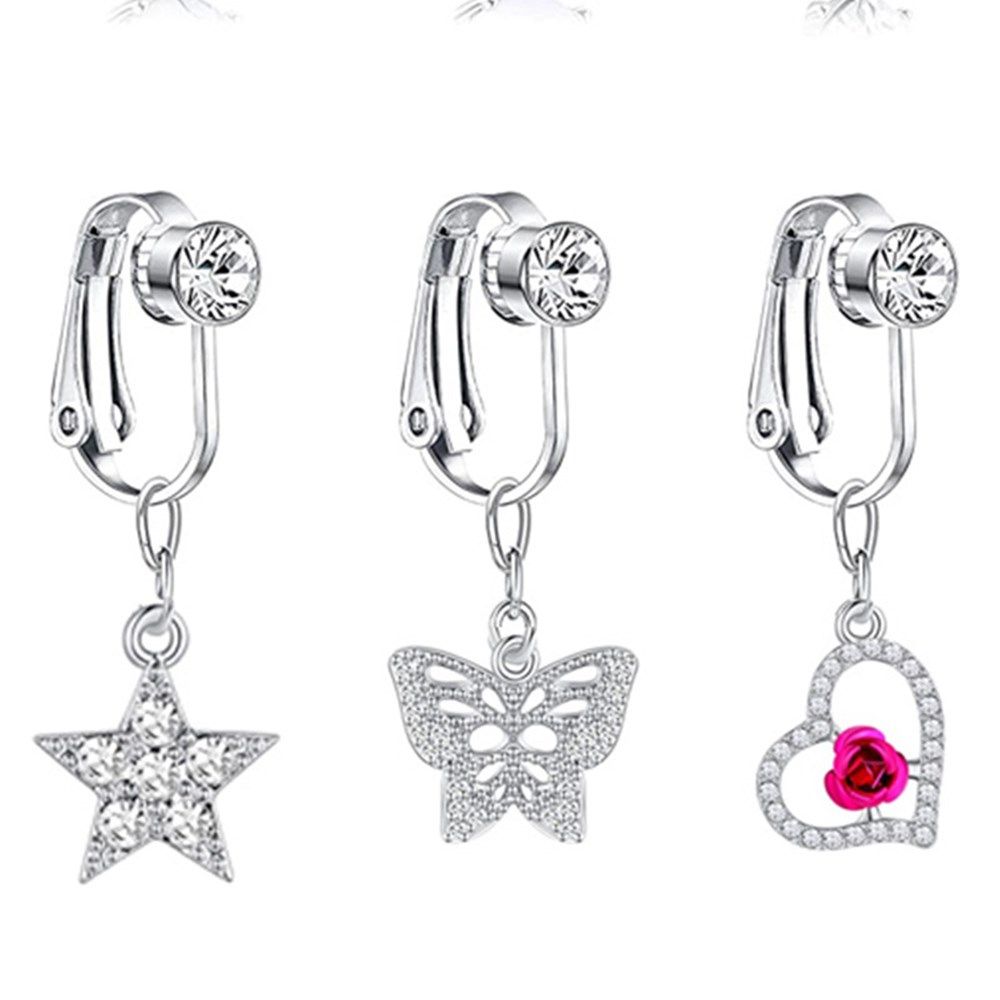 أقراط على شكل فراشة قابلة للتر - مراجعة Body Jewelry Cartilage Earrings وسعره