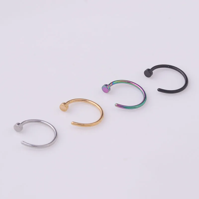 5 قطع/مجموعة حلقات أنف 20G، 6  - مراجعة Body Jewelry Surgical Steel وسعره