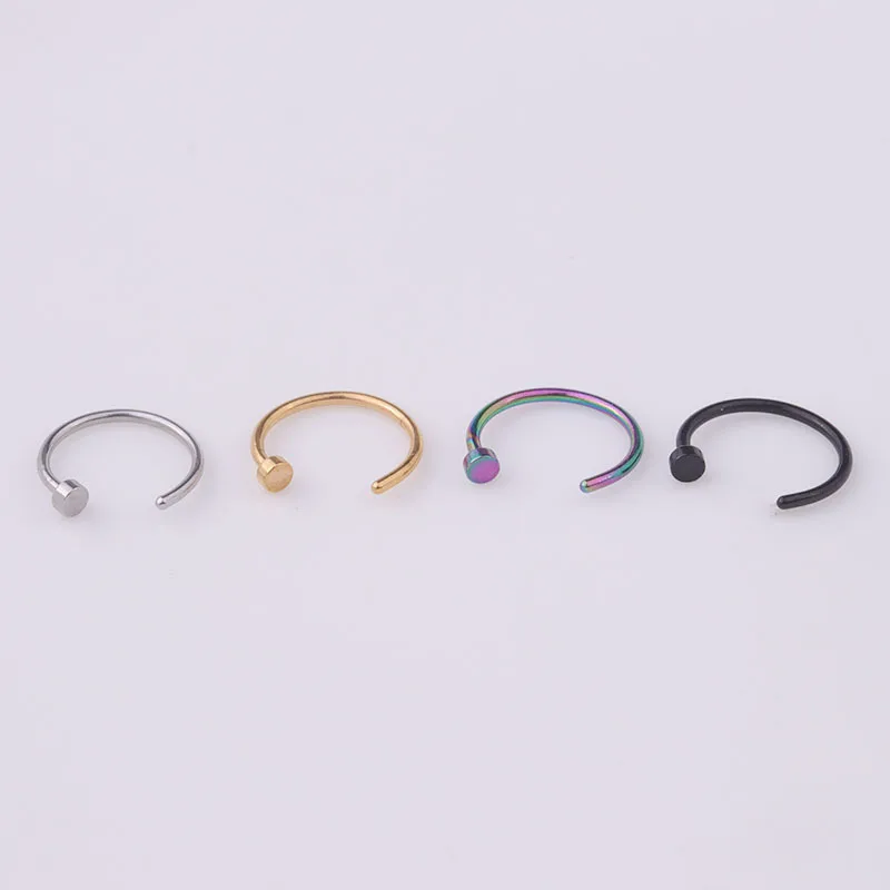 5 قطع/مجموعة حلقات أنف 20G، 6  - مراجعة Body Jewelry Surgical Steel وسعره