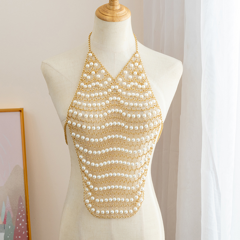 حزيم الجسم سلاسل الصدرية مهرجا - مراجعة Body Jewelry For Backless Dress وسعره