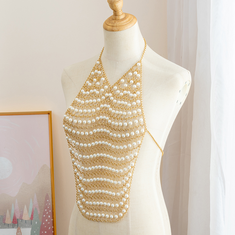 حزيم الجسم سلاسل الصدرية مهرجا - مراجعة Body Jewelry For Backless Dress وسعره