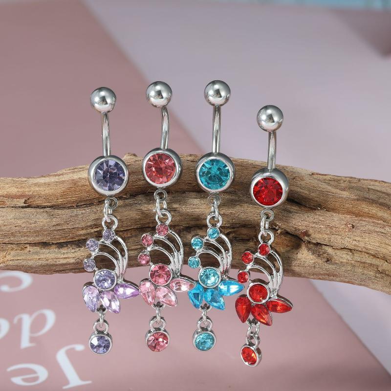 قطعة واحدة، حلقة سرة البطن من  - مراجعة Body Jewelry Tunnels وسعره