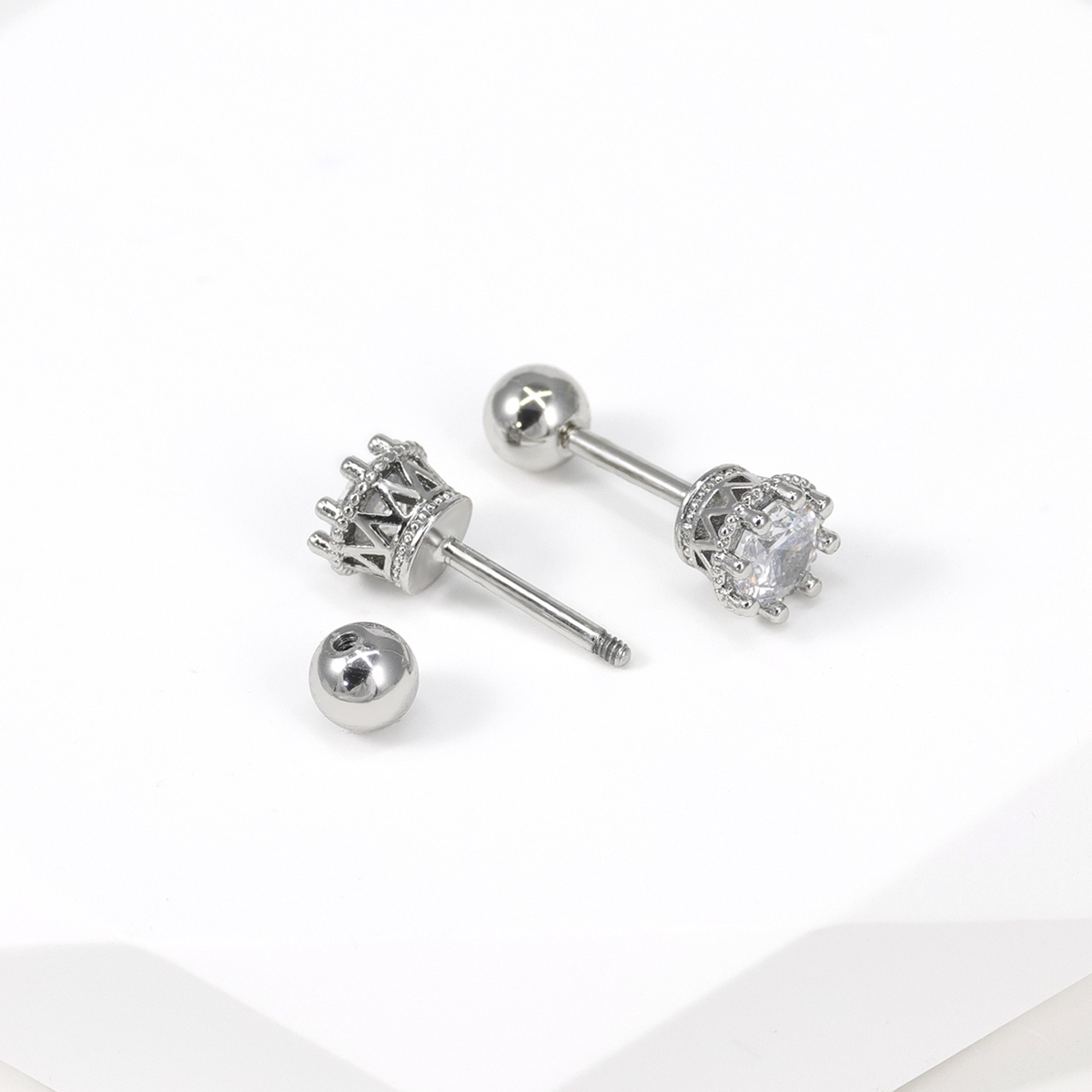 2 قطعة أقراط الغضروف مسمار للن - مراجعة Body Jewelry Surgical Steel وسعره