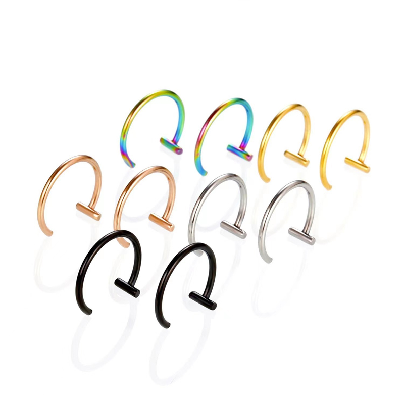 حلقات شفاه من الفولاذ الجراحي  - مراجعة Body Jewelry Cartilage Earrings وسعره