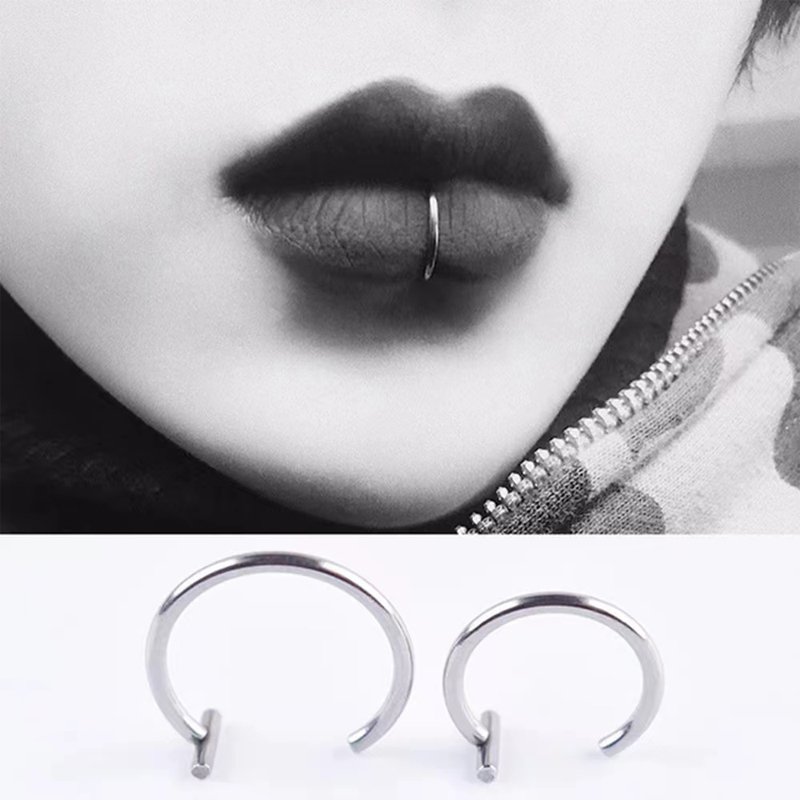 حلقات شفاه من الفولاذ الجراحي  - مراجعة Body Jewelry Cartilage Earrings وسعره