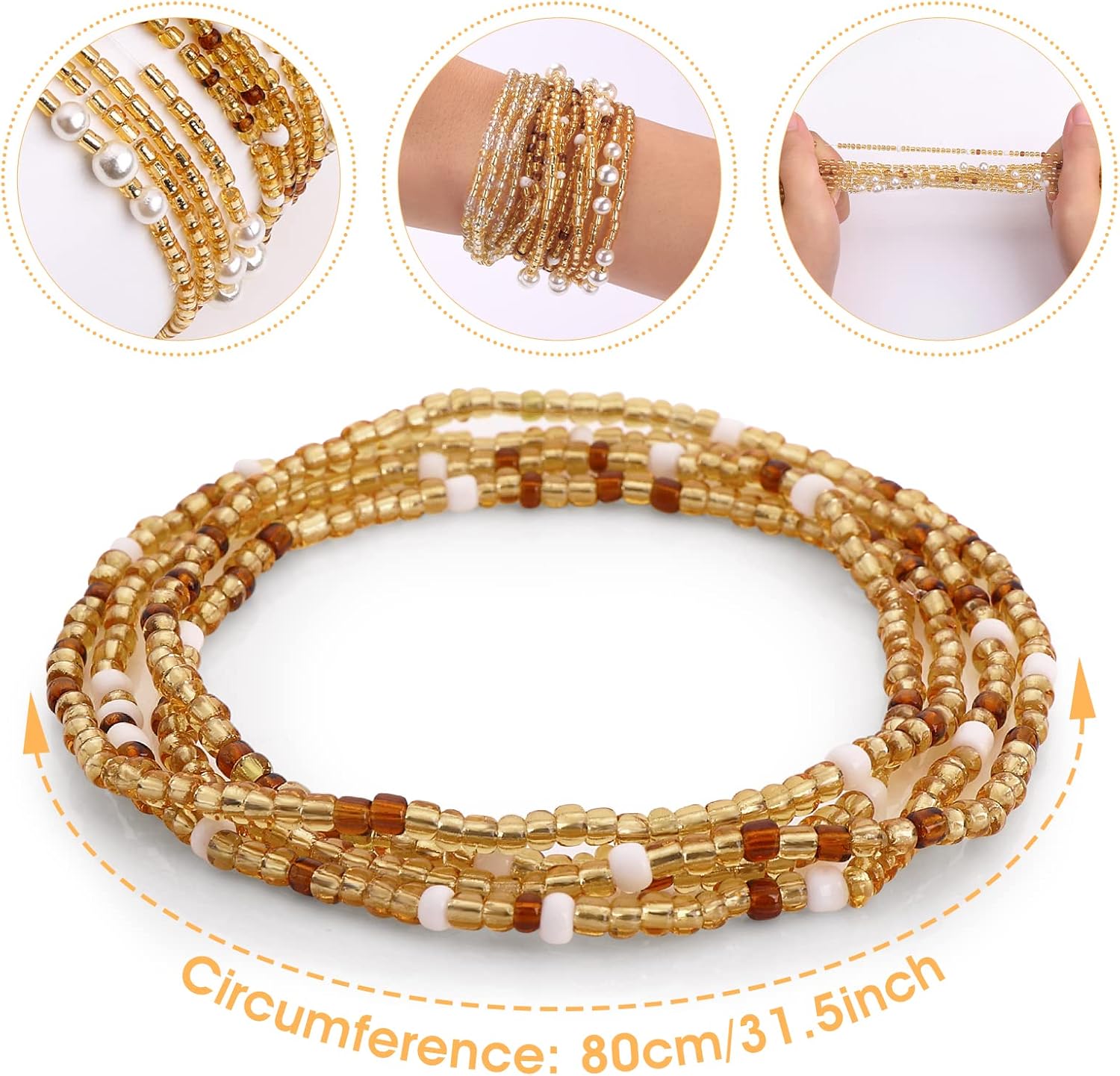 خرز الخصر للنساء، سلاسل البطن  - مراجعة Body Jewelry Chain وسعره