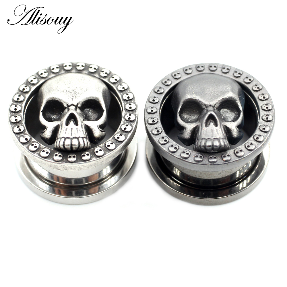 Alisouy 2 قطعة 8-25 مللي متر ا - مراجعة Body Jewelry Ear Gauges وسعره