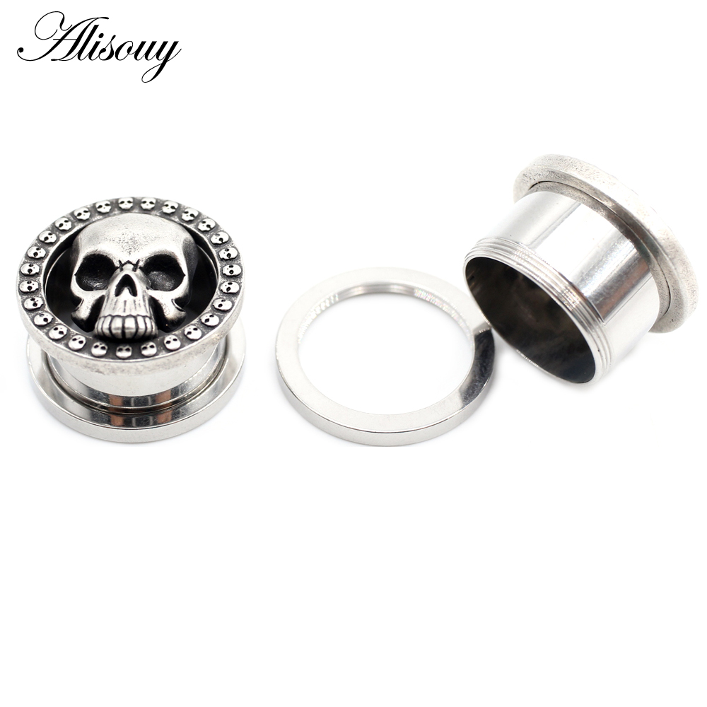 Alisouy 2 قطعة 8-25 مللي متر ا - مراجعة Body Jewelry Ear Gauges وسعره