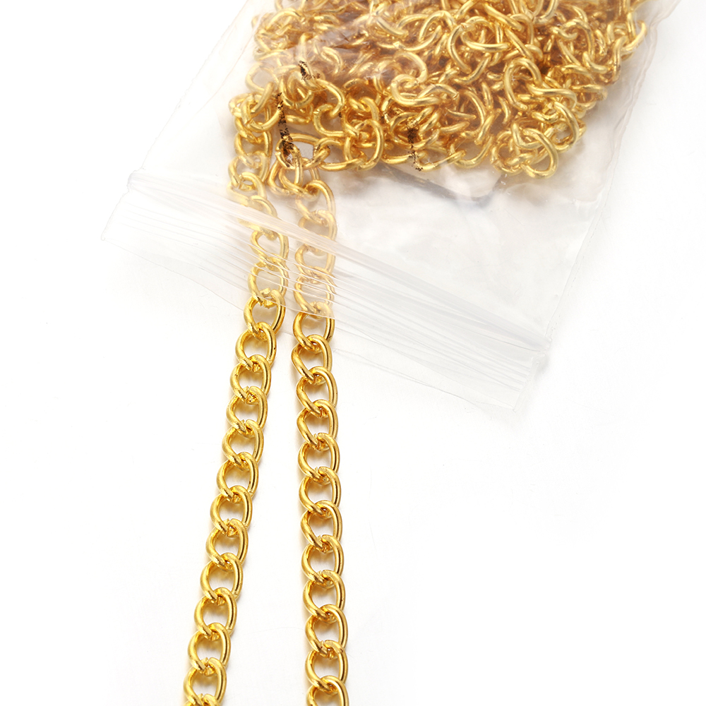 سلسلة معدنية مسطحة بيضاوية الش - مراجعة Body Jewelry Chain وسعره