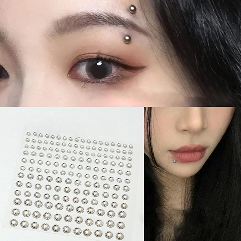 الماس ملصق وهمية الأنف مسمار ا - مراجعة Body Jewelry Ear Piercing وسعره