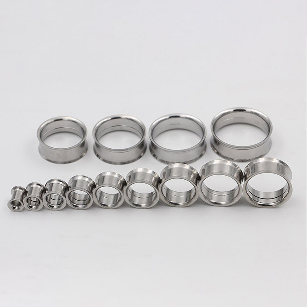 1 زوج/12 أزواج مجموعة الفولاذ  - مراجعة Body Jewelry Ear Gauges وسعره