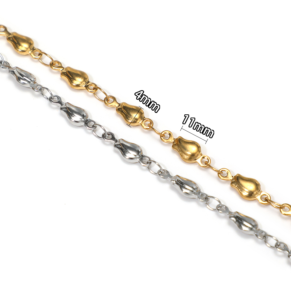سلاسل خرز زهور من الفولاذ المق - مراجعة Body Jewelry Chain وسعره