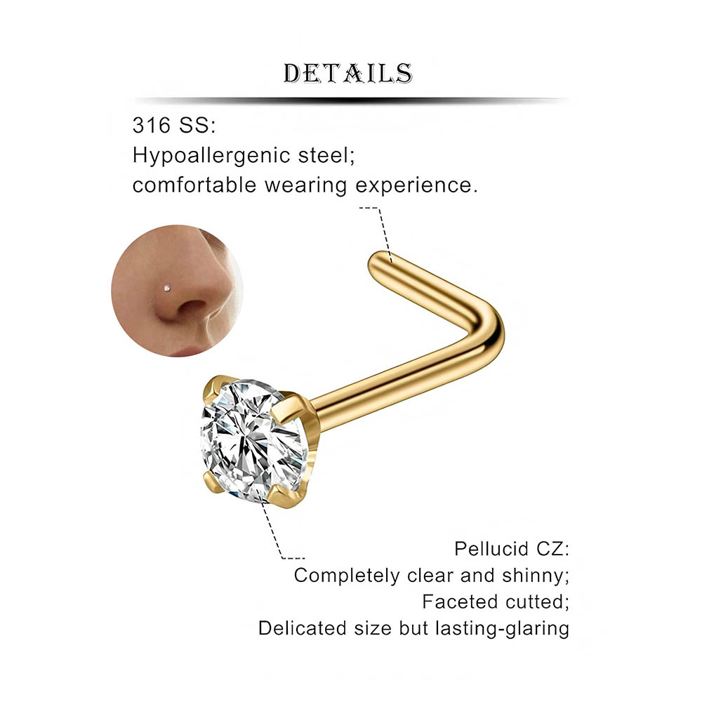 12 قطعة مجموعة كاملة 316L هيبو - مراجعة Body Jewelry And Piercing وسعره