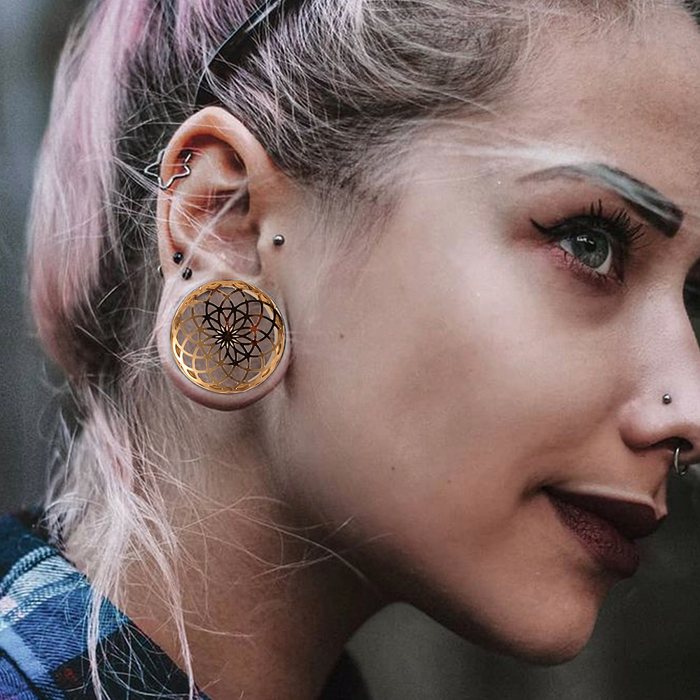Vankula 2 قطعة 316 الفولاذ الم - مراجعة Body Jewelry Ear Gauges وسعره