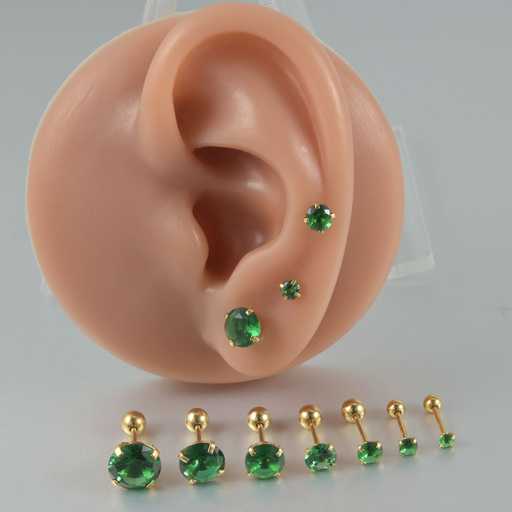 1/2 قطعة الفولاذ المقاوم للصدأ - مراجعة Body Jewelry Cartilage Earrings وسعره