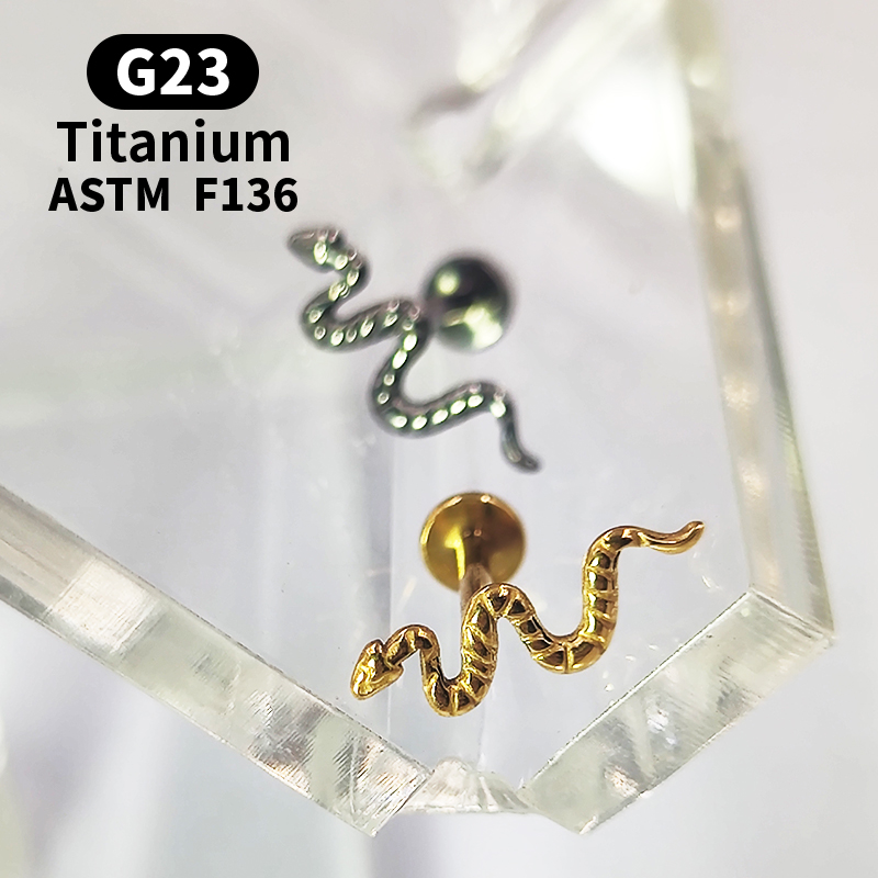التيتانيوم G23 Labret الزنمة ا - مراجعة Body Jewelry Surgical Steel وسعره