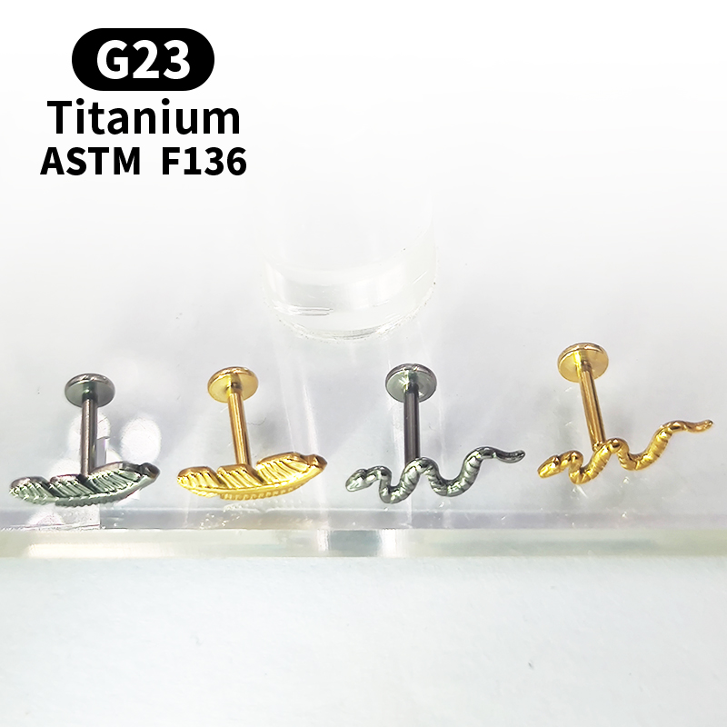 التيتانيوم G23 Labret الزنمة ا - مراجعة Body Jewelry Surgical Steel وسعره